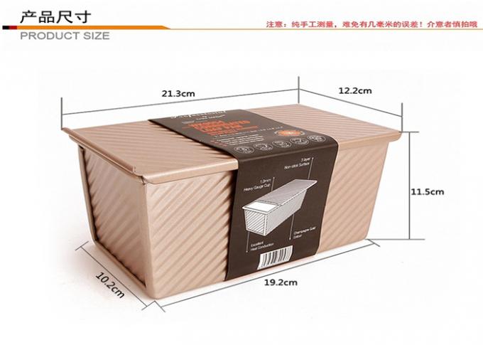 O naco de alumínio não-aderente do ouro do NSF do Foodservice de RK Bakeware China filtra a bandeja ondulada 1 de Pan Bread Tin Loaf Bread do naco