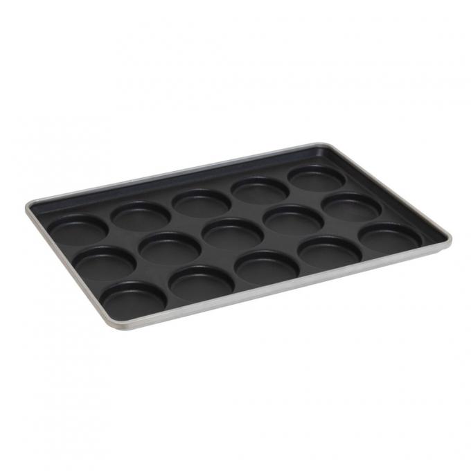 Rk Bakeware China-41005 vitrificou o molde aluminizado do aço 12 5,09 onças. Bandeja bolo de Hamburger/da parte superior/cookie individuais do queque