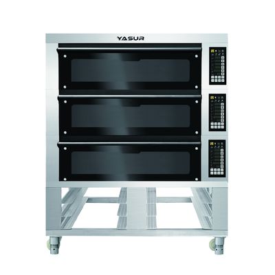 A bandeja elétrica de Tray Oven For 40X60cm da plataforma 6 de Yasur 3, 11Kw para o pão endurece o cozimento da cookie e da pizza