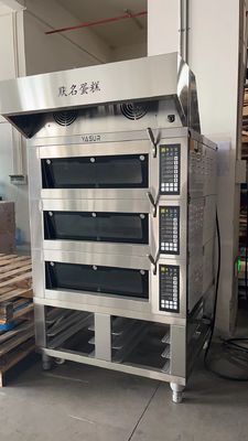 vapor de cozimento elétrico de Tray Commercial Deck Oven With do forno 9 da plataforma de 16.5kw 18x26 3