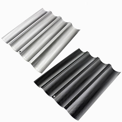 O naco do NSF 5 do Foodservice vitrificou o Baguette de alumínio que coze Tray French Bread Pan