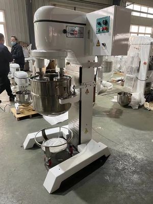 Misturador planetário comercial do batedor de ovos gêmeo máquina do misturador do creme do bolo de 60 litros