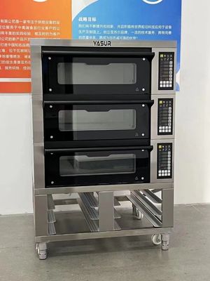 Forno de padaria da plataforma de Yasur 9 Tray Bakery Deck Oven Electric 300c 40x60 3