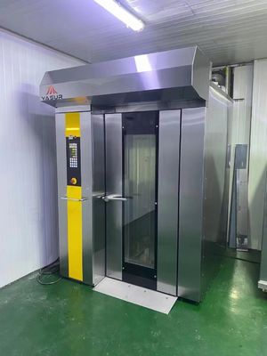 Bandejas do forno 18 da cremalheira de Oven Single Rack Gas Rotary da cremalheira da padaria de Yasur 3kw 40X60cm