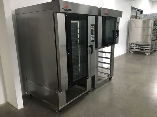 Pão do croissant de Oven Rotary Oven Five Trays 40X60cm da convecção da padaria do vapor e forno dinamarqueses 9.5Kw da pastelaria