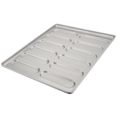 41055 vitrificou o bolo arredondado de aço aluminizado Pan Tray do sanduíche de pão francês do fim