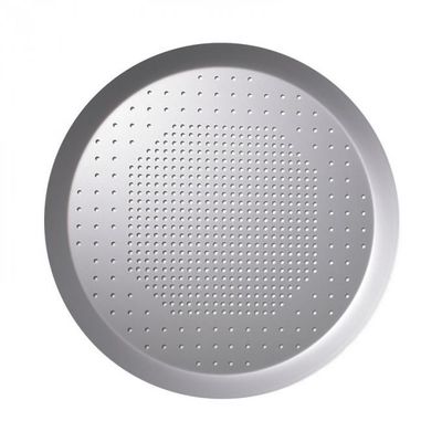 Tray Round Hard Anodised de cozimento de alumínio perfurado 16 polegadas perfurou a bandeja da pizza