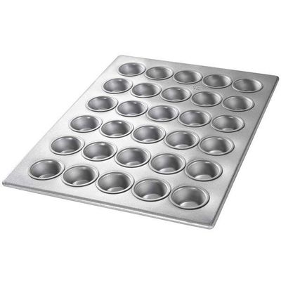 Liga de alumínio acanelado de prata Mini Bundt Cake Pans do NSF 26200 de Tray In Microwave Foodservice do cozimento