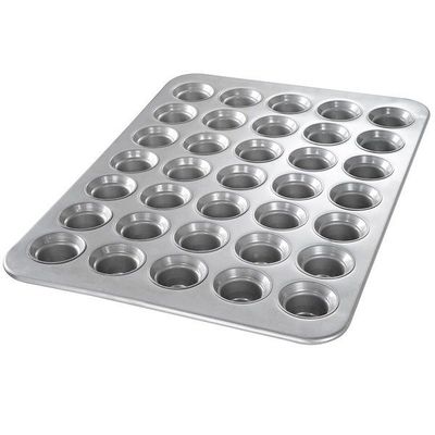 Liga de alumínio acanelado de prata Mini Bundt Cake Pans do NSF 26200 de Tray In Microwave Foodservice do cozimento