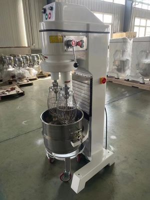 Misturador planetário comercial do batedor de ovos gêmeo máquina do misturador do creme do bolo de 60 litros