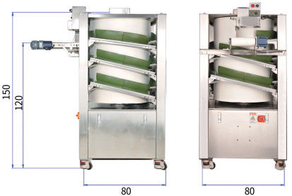 Máquina mais redonda do pão vertical da máquina 6000pcs/H 50-2000g do divisor do bolo