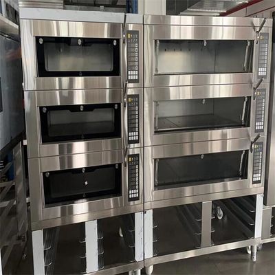 Plataforma 220V/380V do forno 3 da plataforma da padaria dos dominós de Pizza Hut para 6&quot; 9&quot; 12&quot; em volta das bandejas da pizza
